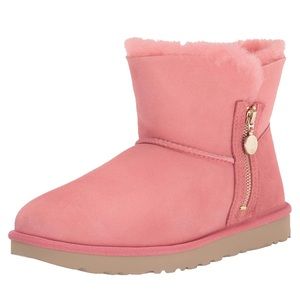 NIB UGG Bailey Zip Mini - Sz 7 - Pink Blossom